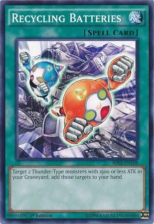 Recycling Batteries (BP03-EN158) [Battle Pack 3: Monster League]