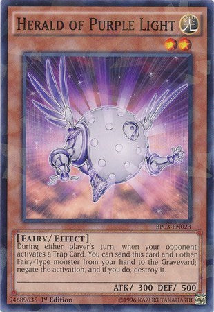 Herald of Purple Light (Shatterfoil) (BP03-EN023) [Battle Pack 3: Monster League]