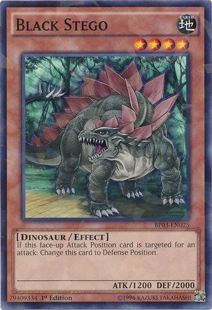 Black Stego (Shatterfoil) (BP03-EN025) [Battle Pack 3: Monster League]