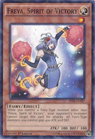 Freya, Spirit of Victory (Shatterfoil) (BP03-EN027) [Battle Pack 3: Monster League]