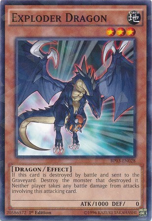 Exploder Dragon (Shatterfoil) (BP03-EN028) [Battle Pack 3: Monster League]