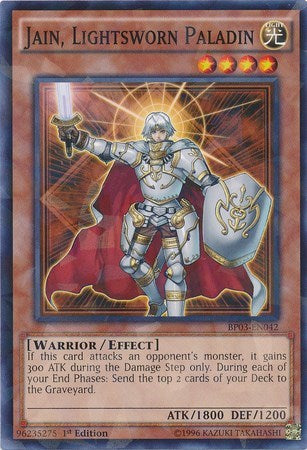 Jain, Lightsworn Paladin (Shatterfoil) (BP03-EN042) [Battle Pack 3: Monster League]