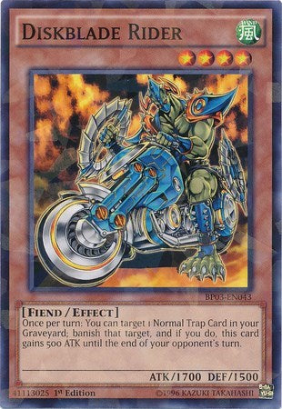 Diskblade Rider (Shatterfoil) (BP03-EN043) [Battle Pack 3: Monster League]
