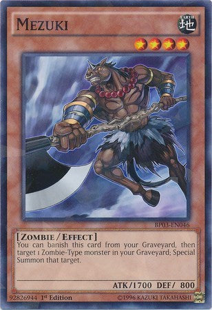 Mezuki (Shatterfoil) (BP03-EN046) [Battle Pack 3: Monster League]