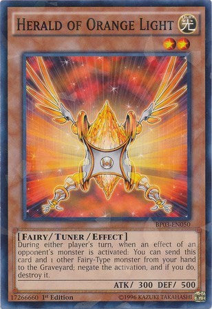 Herald of Orange Light (Shatterfoil) (BP03-EN050) [Battle Pack 3: Monster League]
