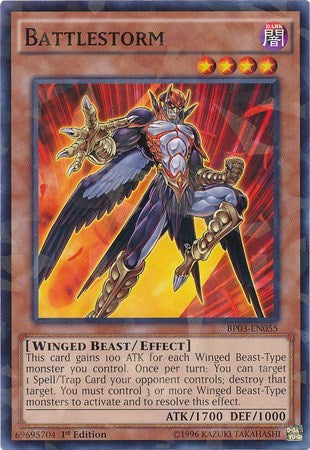 Battlestorm (Shatterfoil) (BP03-EN055) [Battle Pack 3: Monster League]