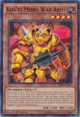 Koa'ki Meiru War Arms (Shatterfoil) (BP03-EN061) [Battle Pack 3: Monster League]