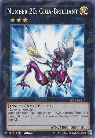 Number 20: Giga-Brilliant (Shatterfoil) (BP03-EN119) [Battle Pack 3: Monster League]
