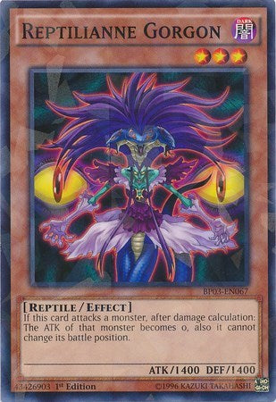 Reptilianne Gorgon (Shatterfoil) (BP03-EN067) [Battle Pack 3: Monster League]