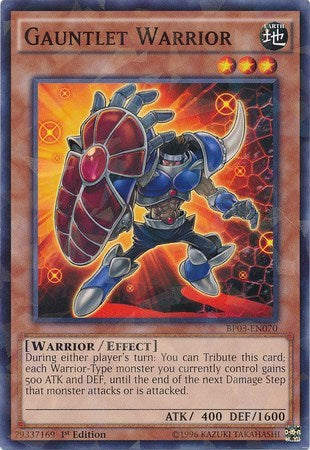 Gauntlet Warrior (Shatterfoil) (BP03-EN070) [Battle Pack 3: Monster League]