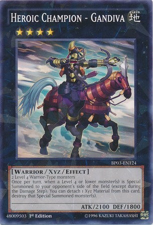 Heroic Champion - Gandiva (Shatterfoil) (BP03-EN124) [Battle Pack 3: Monster League]