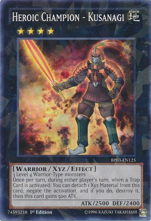 Heroic Champion - Kusanagi (Shatterfoil) (BP03-EN125) [Battle Pack 3: Monster League]