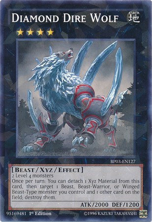 Diamond Dire Wolf (Shatterfoil) (BP03-EN127) [Battle Pack 3: Monster League]