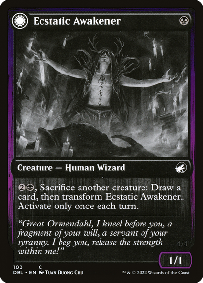 Ecstatic Awakener (DBL-100) - Innistrad: Double Feature: (Double Faced Transform) Foil