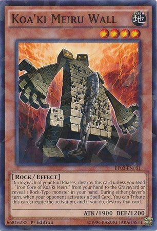 Koa'ki Meiru Wall (Shatterfoil) (BP03-EN081) [Battle Pack 3: Monster League]