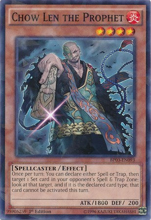 Chow Len the Prophet (Shatterfoil) (BP03-EN093) [Battle Pack 3: Monster League]