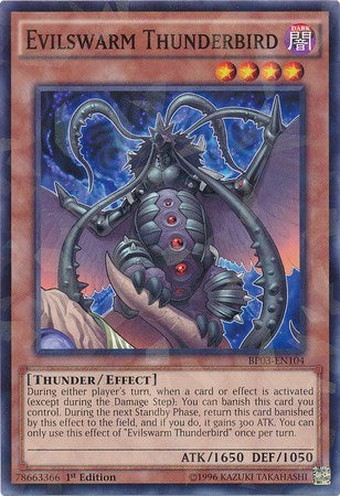 Evilswarm Thunderbird (Shatterfoil) (BP03-EN104) [Battle Pack 3: Monster League]