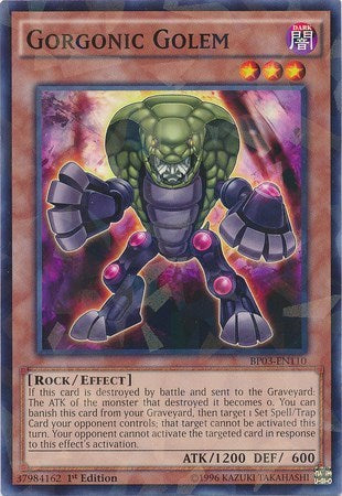 Gorgonic Golem (Shatterfoil) (BP03-EN110) [Battle Pack 3: Monster League]
