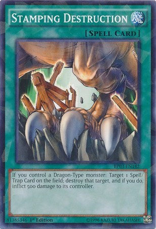 Stamping Destruction (Shatterfoil) (BP03-EN142) [Battle Pack 3: Monster League]