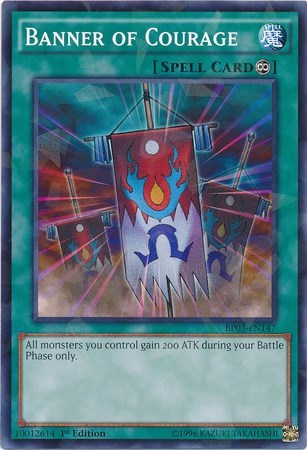 Banner of Courage (Shatterfoil) (BP03-EN147) [Battle Pack 3: Monster League]