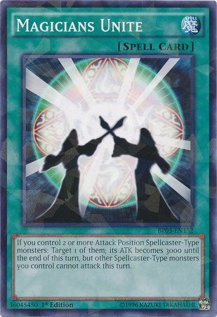 Magicians Unite (Shatterfoil) (BP03-EN152) [Battle Pack 3: Monster League]