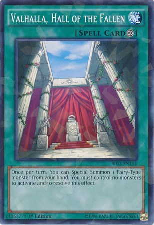 Valhalla, Hall of the Fallen (Shatterfoil) (BP03-EN154) [Battle Pack 3: Monster League]