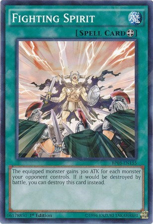 Fighting Spirit (Shatterfoil) (BP03-EN155) [Battle Pack 3: Monster League]