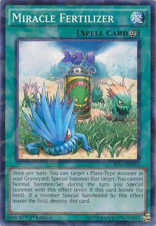 Miracle Fertilizer (Shatterfoil) (BP03-EN162) [Battle Pack 3: Monster League]