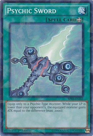 Psychic Sword (Shatterfoil) (BP03-EN163) [Battle Pack 3: Monster League]
