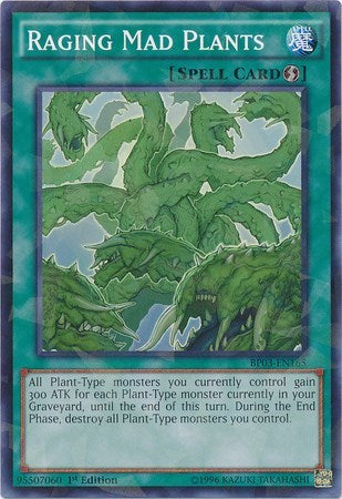 Raging Mad Plants (Shatterfoil) (BP03-EN165) [Battle Pack 3: Monster League]