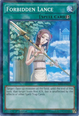Forbidden Lance (Shatterfoil) (BP03-EN172) [Battle Pack 3: Monster League]