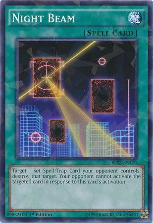 Night Beam (Shatterfoil) (BP03-EN176) [Battle Pack 3: Monster League]