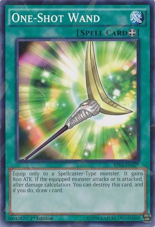One-Shot Wand (Shatterfoil) (BP03-EN179) [Battle Pack 3: Monster League]