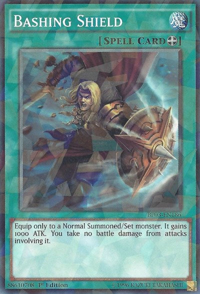 Bashing Shield (Shatterfoil) (BP03-EN186) [Battle Pack 3: Monster League]