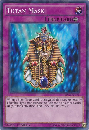 Tutan Mask (Shatterfoil) (BP03-EN195) [Battle Pack 3: Monster League]