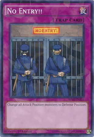 No Entry!! (Shatterfoil) (BP03-EN204) [Battle Pack 3: Monster League]