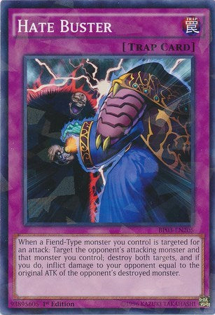 Hate Buster (Shatterfoil) (BP03-EN205) [Battle Pack 3: Monster League]
