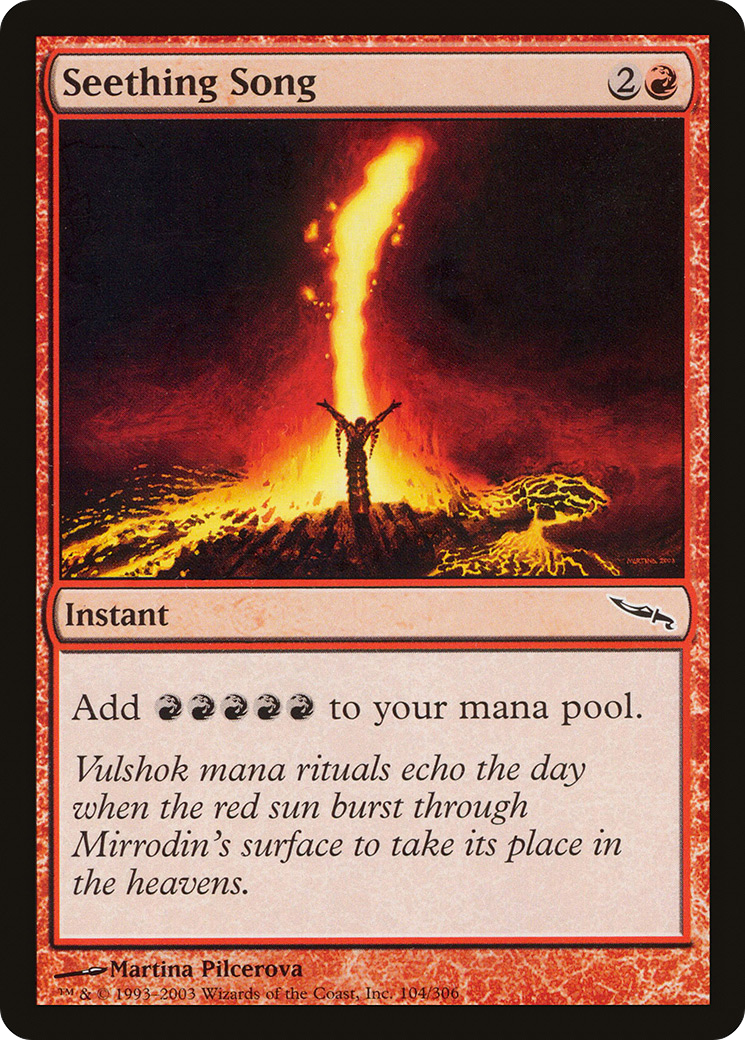 Seething Song (MRD-104) - Mirrodin Foil