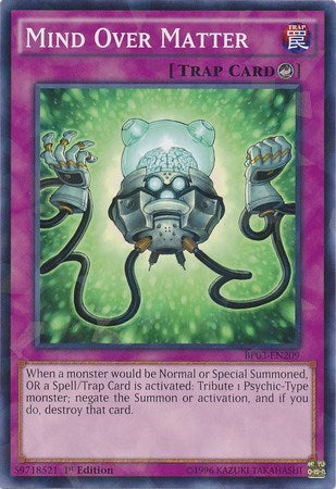 Mind Over Matter (Shatterfoil) (BP03-EN209) [Battle Pack 3: Monster League]