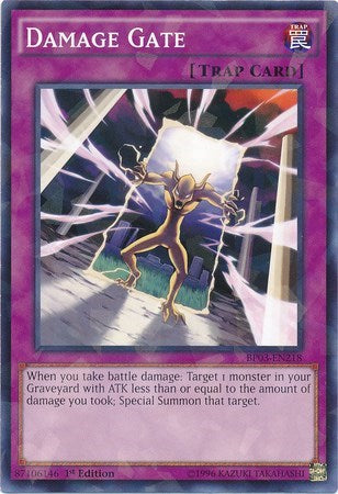 Damage Gate (Shatterfoil) (BP03-EN218) [Battle Pack 3: Monster League]