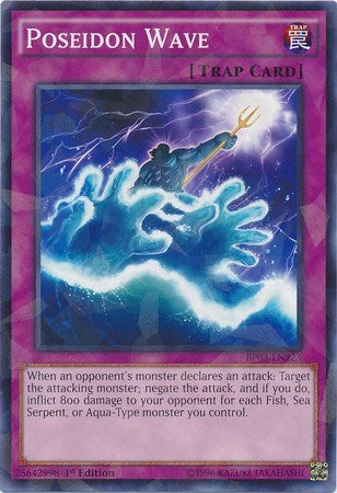Poseidon Wave (Shatterfoil) (BP03-EN223) [Battle Pack 3: Monster League]