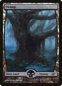 Swamp - Full Art (3) (3) [Judge Promos]
