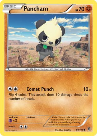 Pancham (60) 060/111  XY  Furious Fists - Common