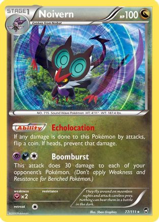 Noivern 077/111  - Holofoil XY  Furious Fists - Holo Rare