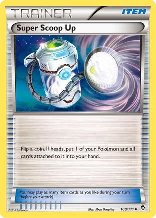 Super Scoop Up 100/111  - Reverse Holofoil XY  Furious Fists - Uncommon