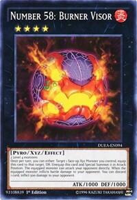 Number 58: Burner Visor (DUEA-EN094) [Duelist Alliance]