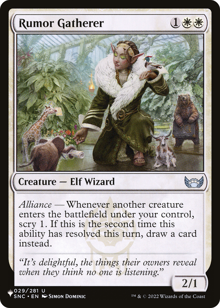 Rumor Gatherer (LIST-029/281) - The List