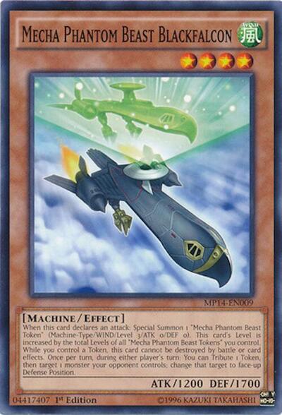 Mecha Phantom Beast Blackfalcon (MP14-EN009) [2014 Mega-Tins Mega Pack]
