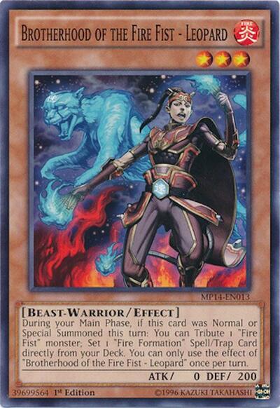 Brotherhood of the Fire Fist - Leopard (MP14-EN013) [2014 Mega-Tins Mega Pack]