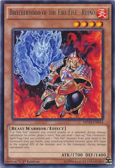 Brotherhood of the Fire Fist - Rhino (MP14-EN014) [2014 Mega-Tins Mega Pack]